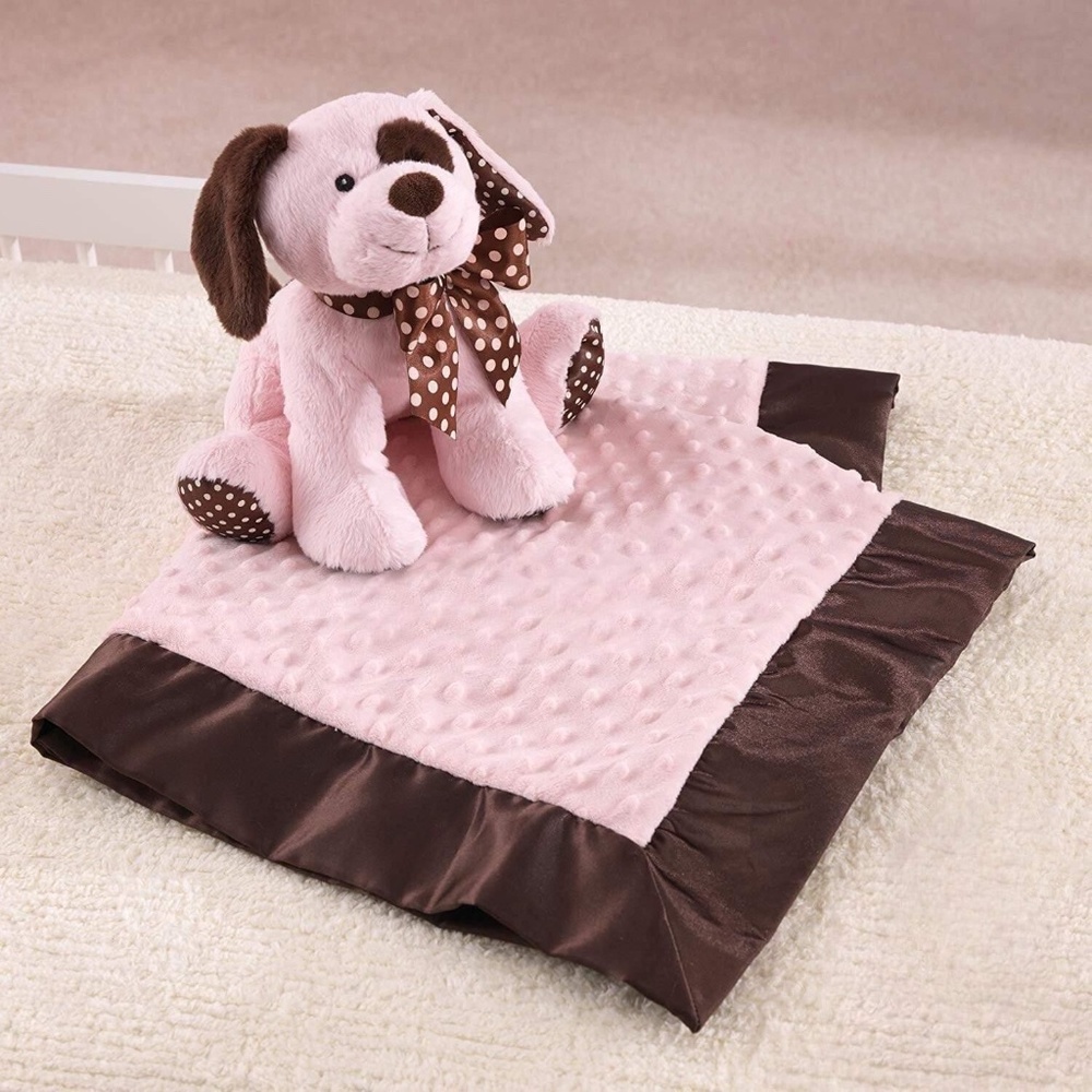 Adorable Winky the Pink Plush Puppy & Blanket Set by KidKraft FAST SHIP!